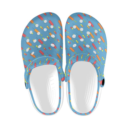 Phlebotomist Medical Pattern Unisex Clogs Shoes