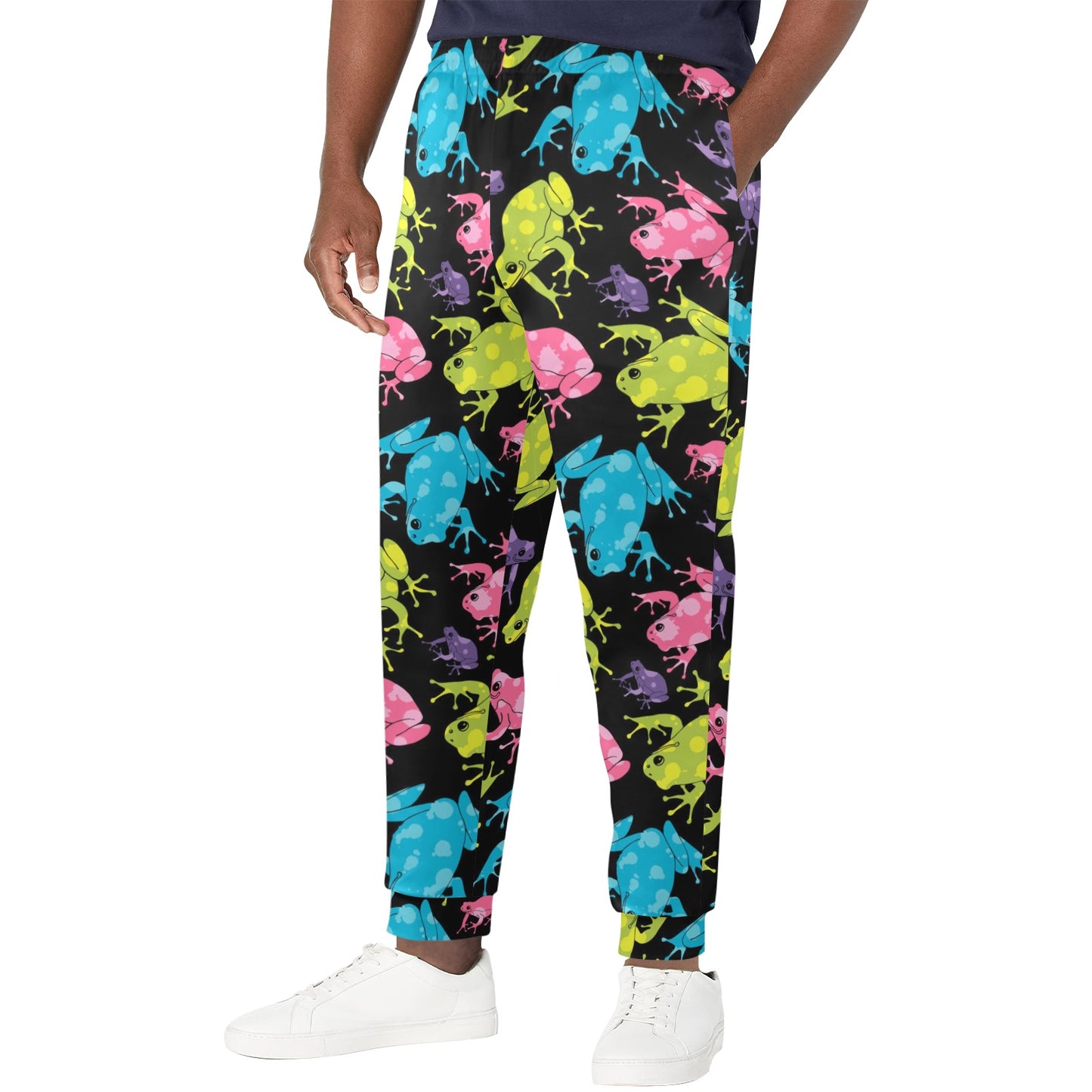 frog Design Print Pattern JJ0233 Men's Casual Track Pants