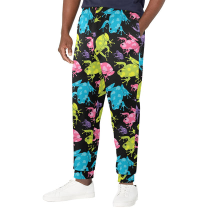 frog Design Print Pattern JJ0233 Men's Casual Track Pants