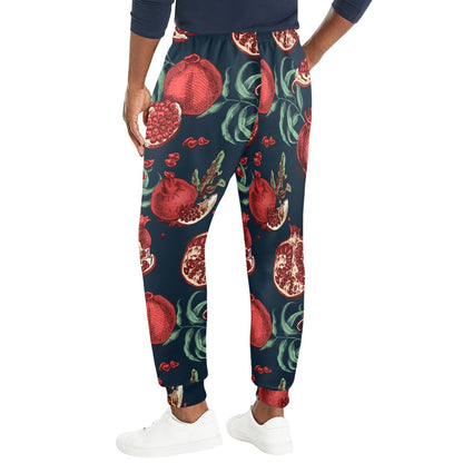 Pomegranate Pattern Print Design PG04 Men's Casual Track Pants