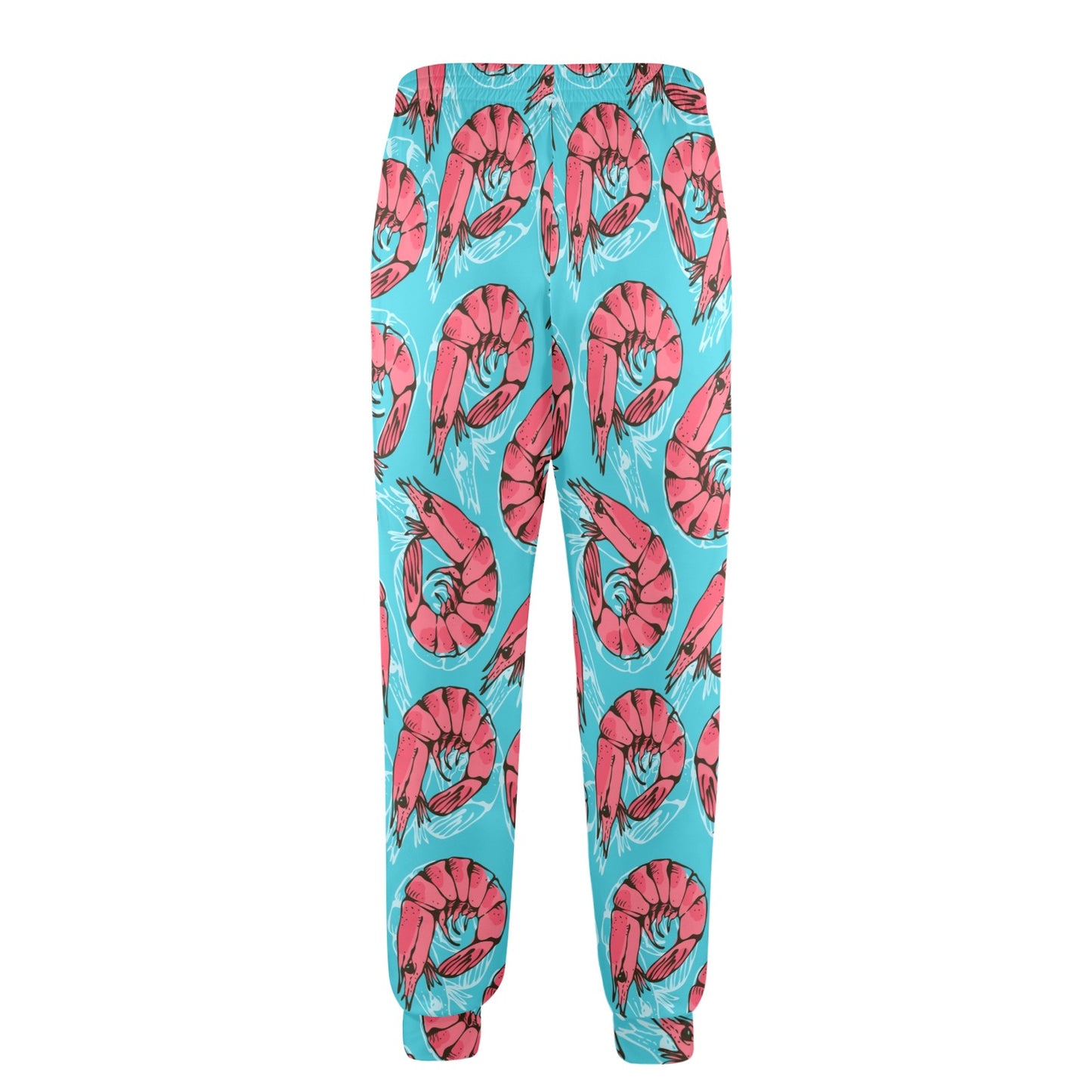 Prawn Pattern Print Design 01 Men's Casual Track Pants