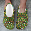 African Geometric Print Pattern Unisex Clogs Shoes