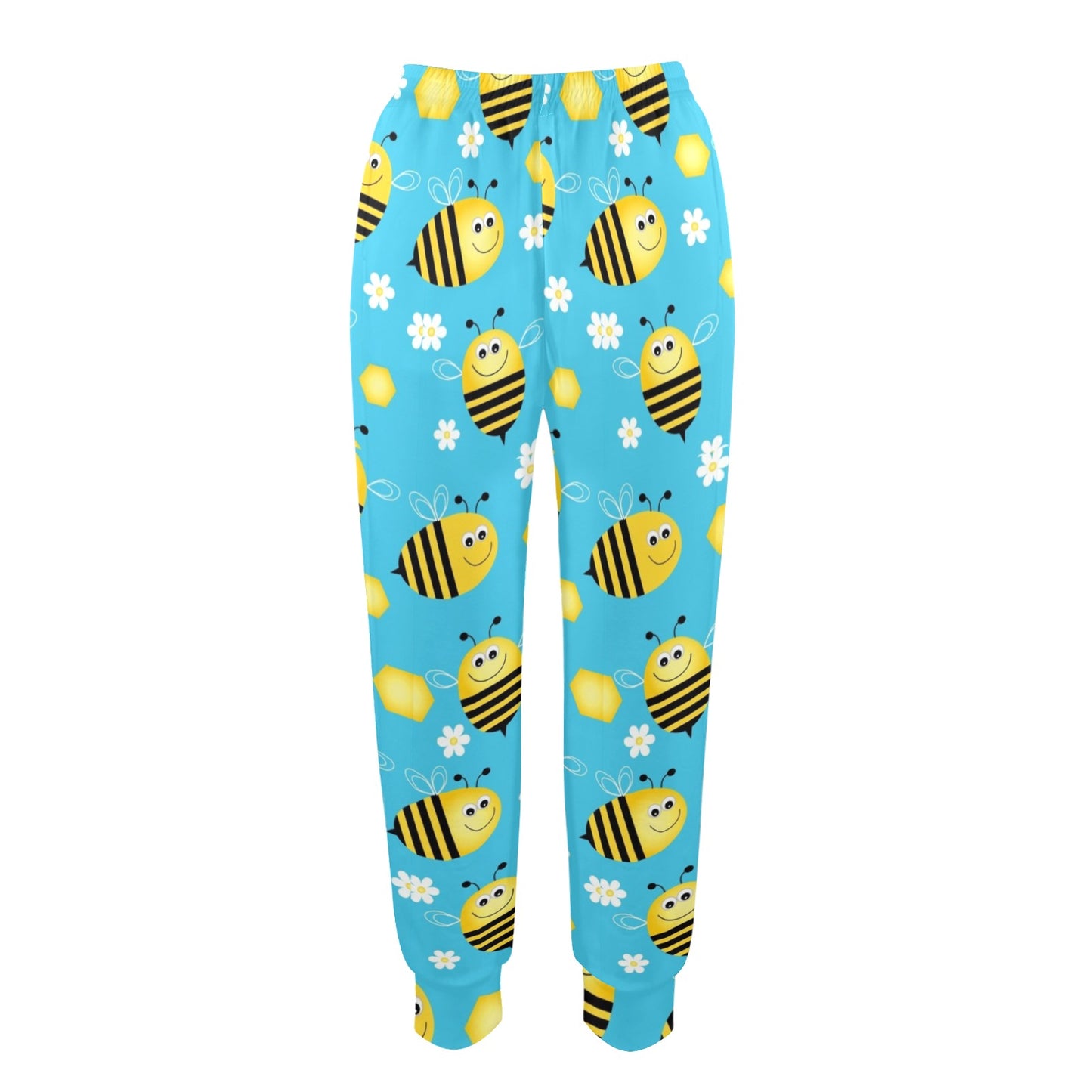 Bee Pattern Print Design BEE06 Women's Casual Track Pants