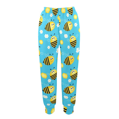 Bee Pattern Print Design BEE06 Women's Casual Track Pants
