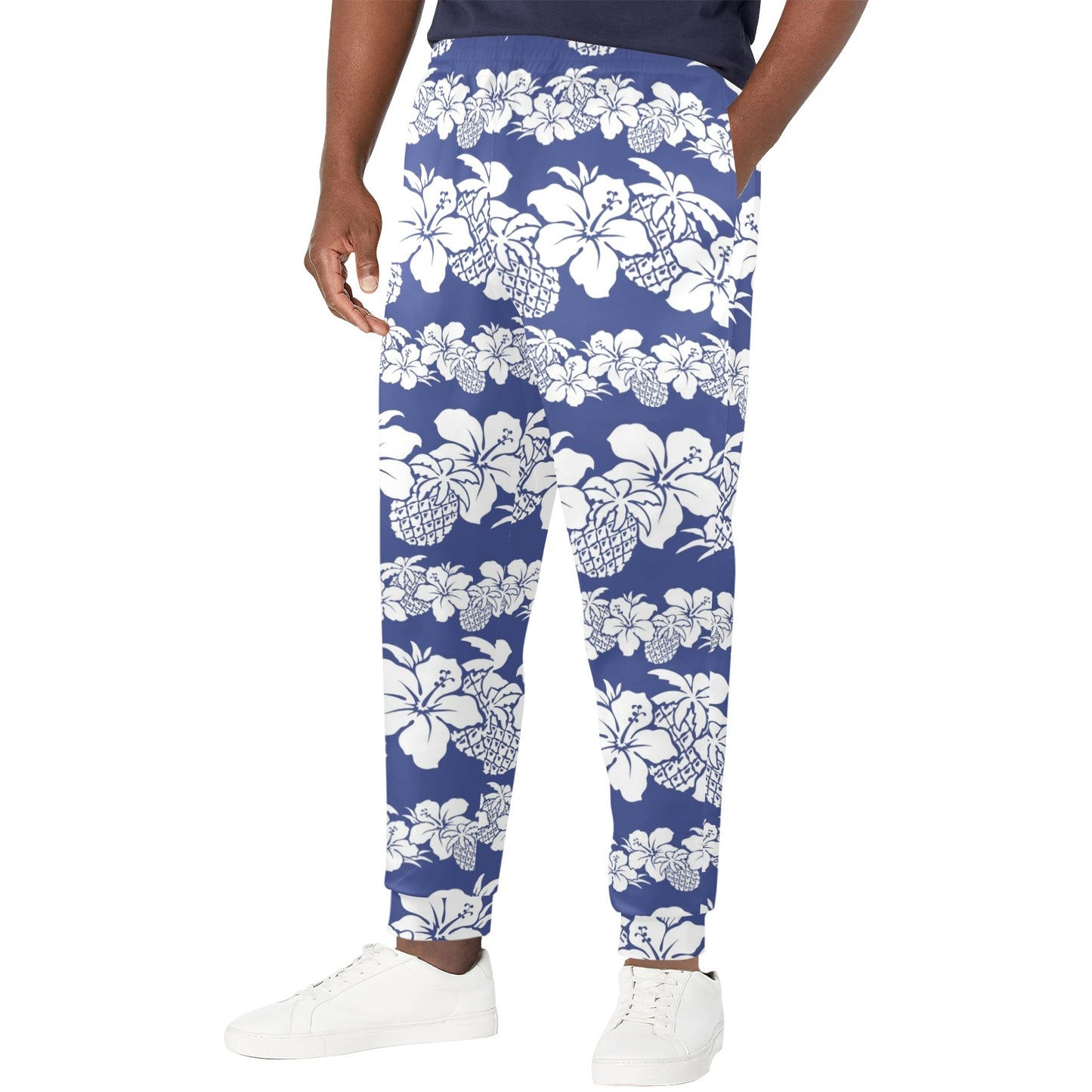 Hawaiian Themed Pattern Print Design H07 Men's Casual Track Pants