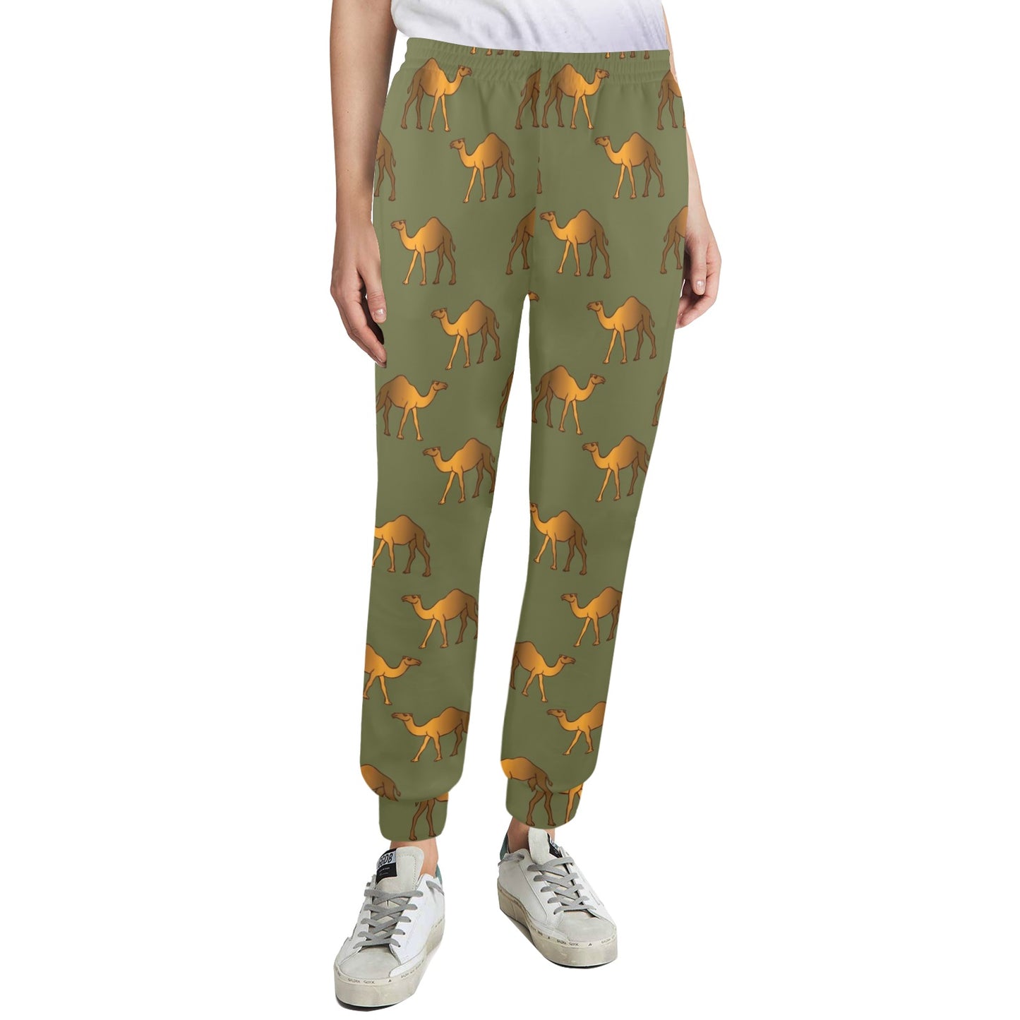 Camel Design Print Pattern JJ028 Women's Casual Track Pants