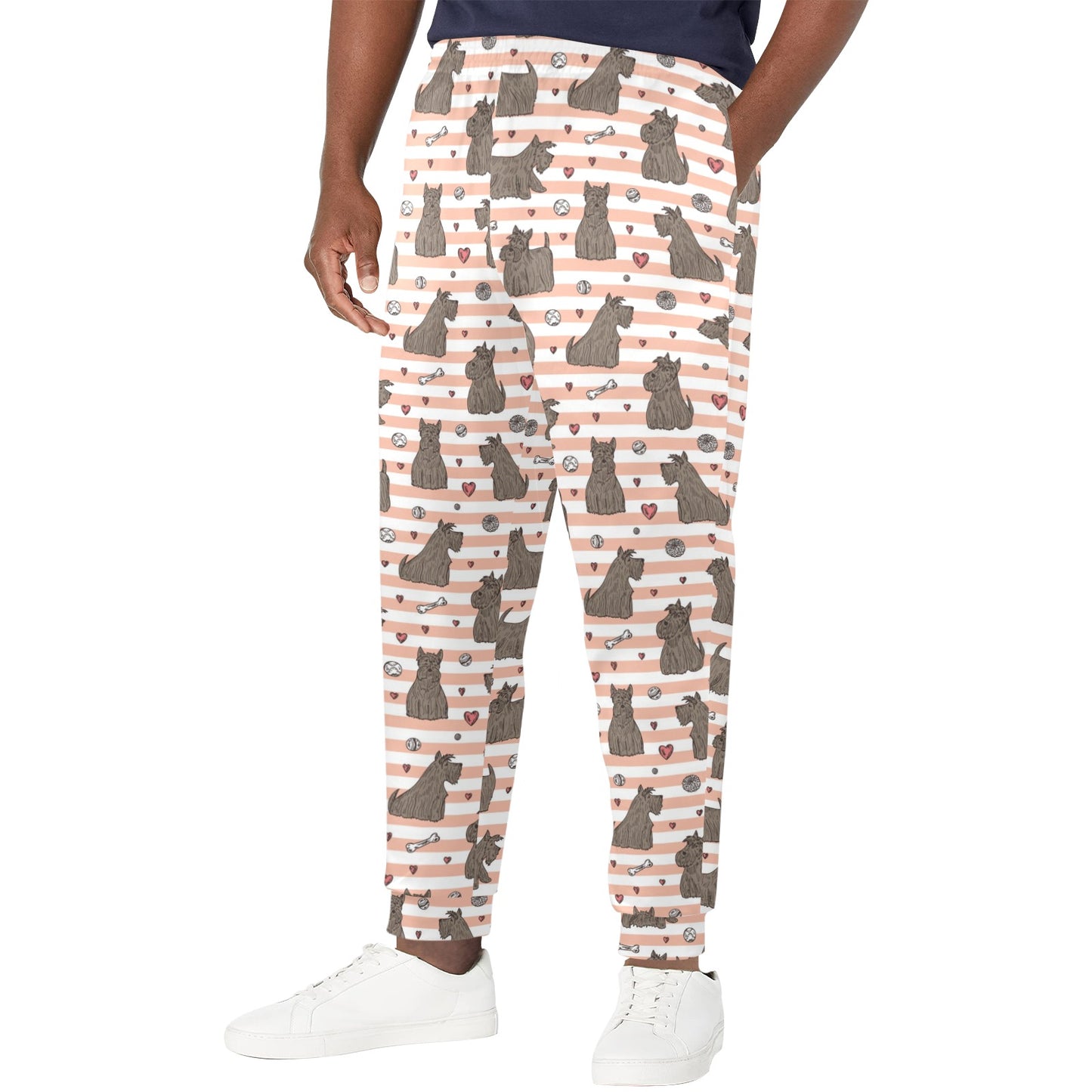 Scottish Terriers Print Design LKS3016 Men's Casual Track Pants
