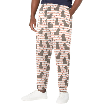 Scottish Terriers Print Design LKS3016 Men's Casual Track Pants