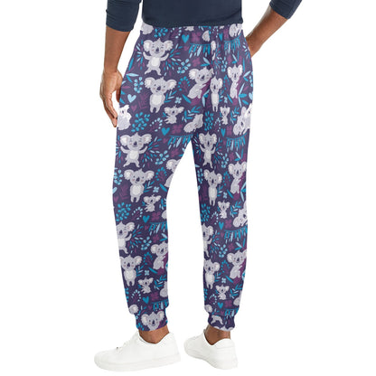 Koala Cute Themed Design Print Men's Casual Track Pants