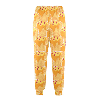 Pancake Pattern Print Design A04 Men's Casual Track Pants