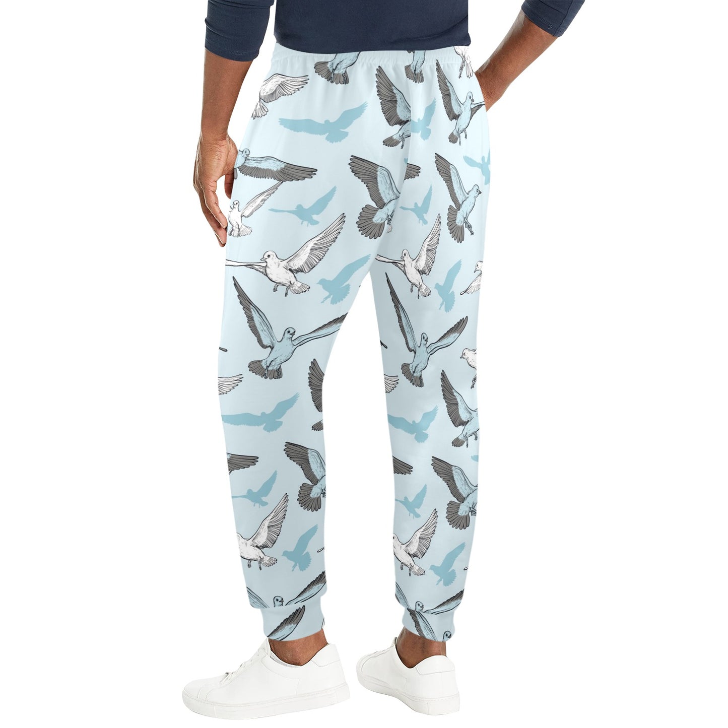 Pigeon Pattern Print Design 03 Men's Casual Track Pants