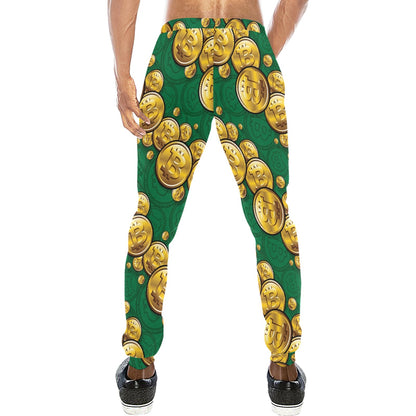 Bitcoin Pattern Print Design DO02 Men's Sweatpants