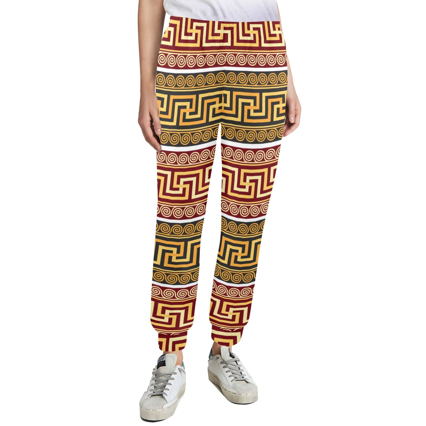 Ancient Greek Pattern Print Design LKS302 Women's Casual Track Pants
