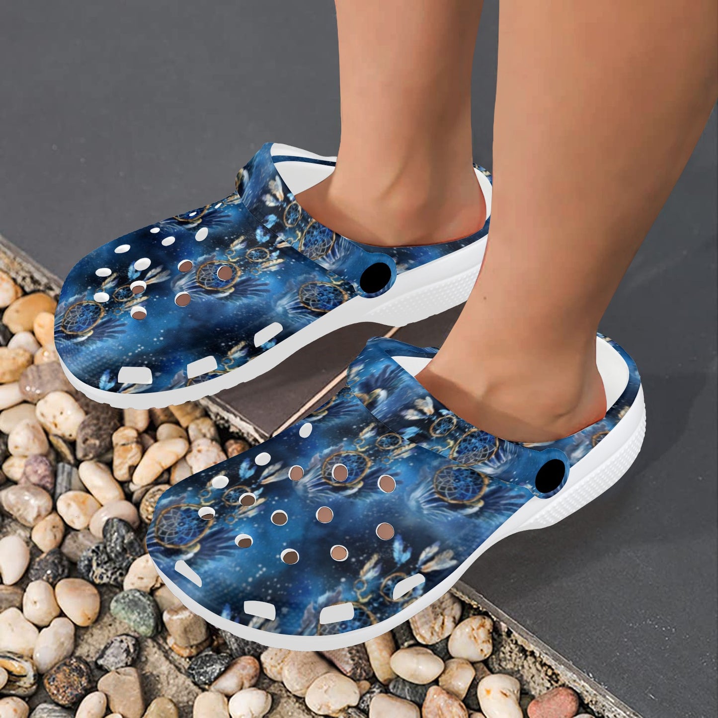 Eagles Dream Catcher Themed Unisex Clogs Shoes