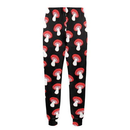 Mushroom Pattern Print Design A02 Men's Casual Track Pants