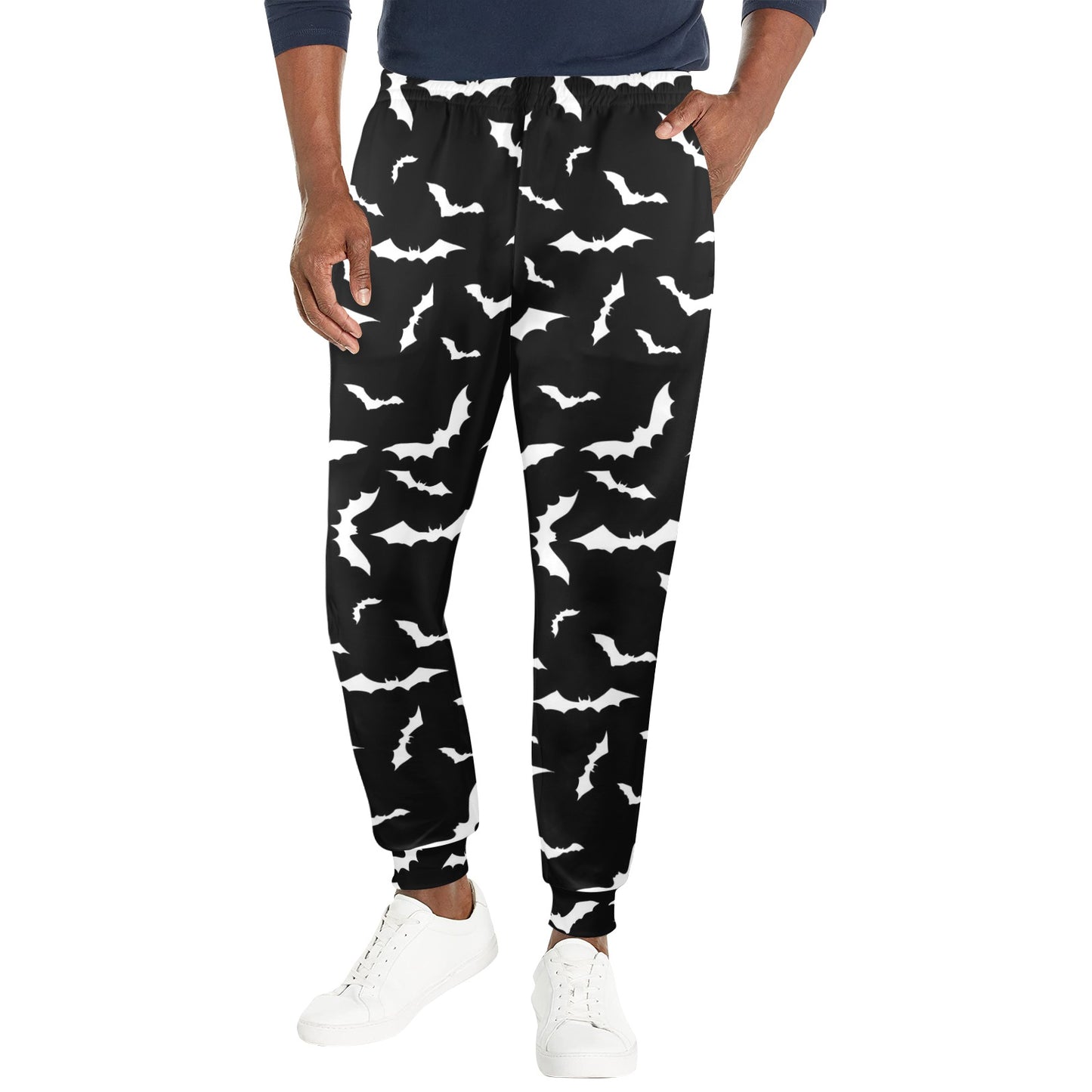 Bat Pattern Print Design 05 Men's Casual Track Pants