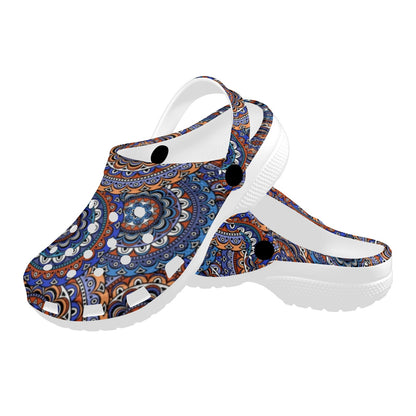 Mandala Boho Chic Design Print Unisex Clogs Shoes