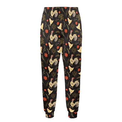 Chicken Pattern Print Design 04 Men's Casual Track Pants