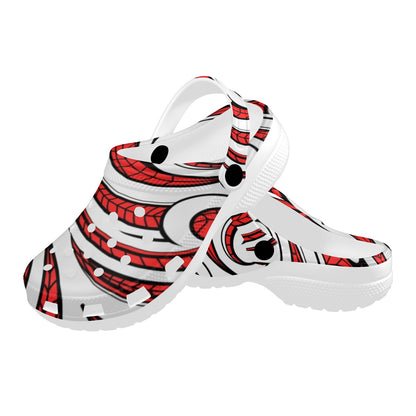 Maori Polynesian Themed Design Print Unisex Clogs Shoes