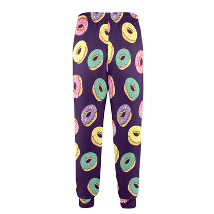 Donut Pattern Print Design DN08 Men's Casual Track Pants