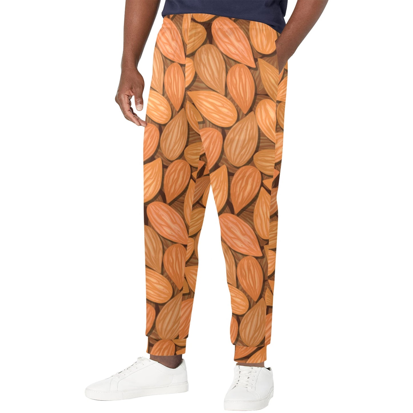 Almond Pattern Print Design 01 Men's Casual Track Pants