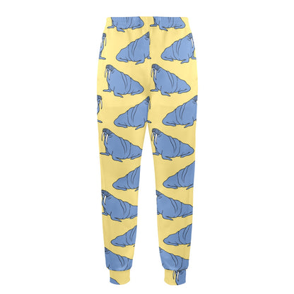 Walrus Pattern Print Design 02 Men's Casual Track Pants