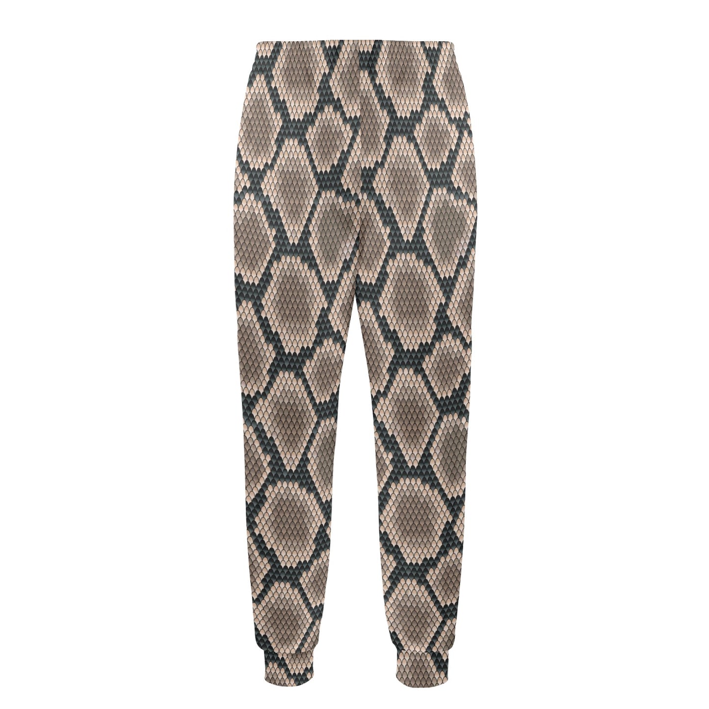 Snake Skin Design Print Men's Casual Track Pants