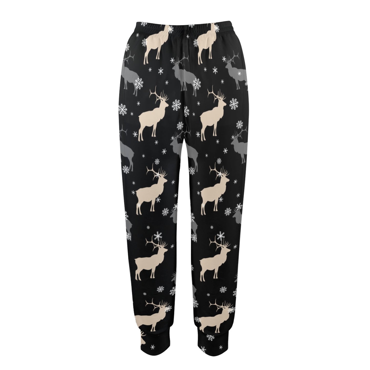 elk Design Print Pattern JJ0197 Women's Casual Track Pants