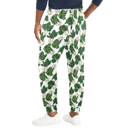 Bok Choy Pattern Print Design 02 Men's Casual Track Pants