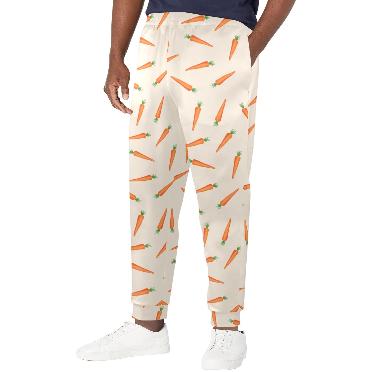 Carrot Pattern Print Design 07 Men's Casual Track Pants