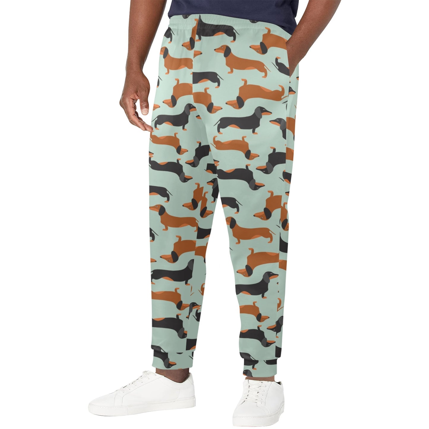 Dachshund Cute Print Pattern Men's Casual Track Pants