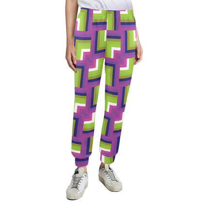 Optical illusion Pattern Print Design A05 Women's Casual Track Pants