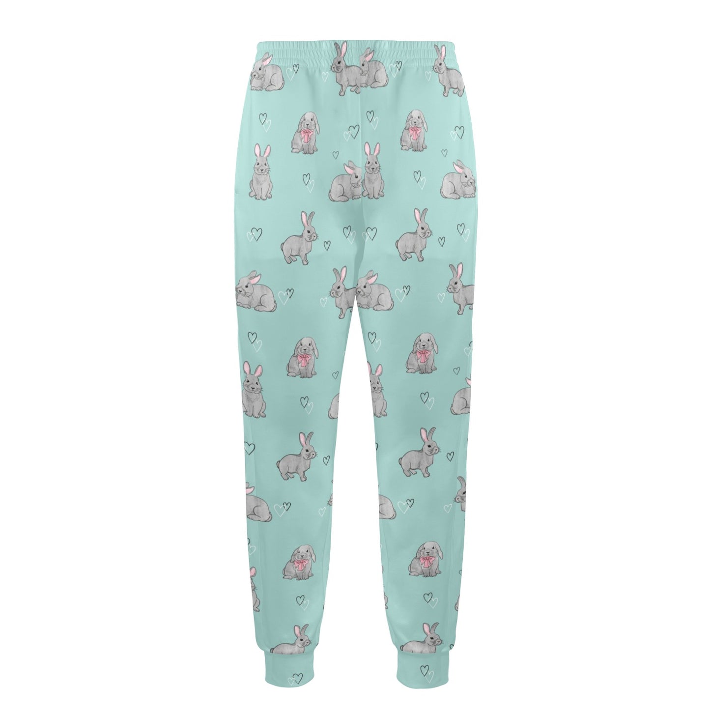 Bunny Pattern Print Design 02 Men's Casual Track Pants