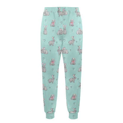 Bunny Pattern Print Design 02 Men's Casual Track Pants