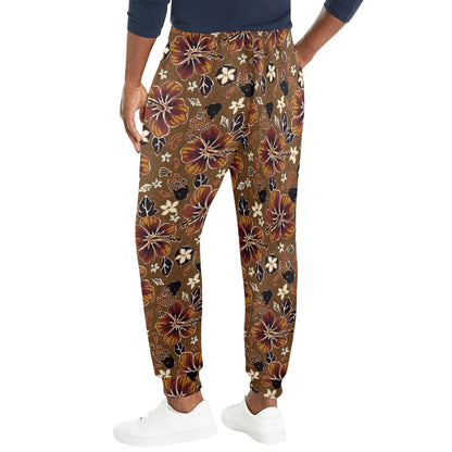 Hawaiian Themed Pattern Print Design H01 Men's Casual Track Pants