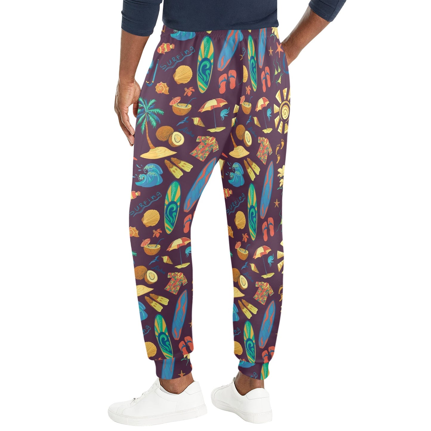 Aloha Hawaii Pattern Print Design 01 Men's Casual Track Pants