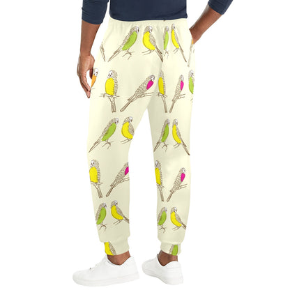 Parakeet Pattern Print Design A01 Men's Casual Track Pants