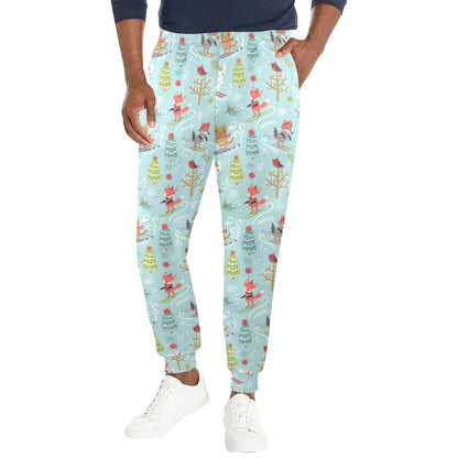 Ski Fox Cute Print Design LKS303 Men's Casual Track Pants