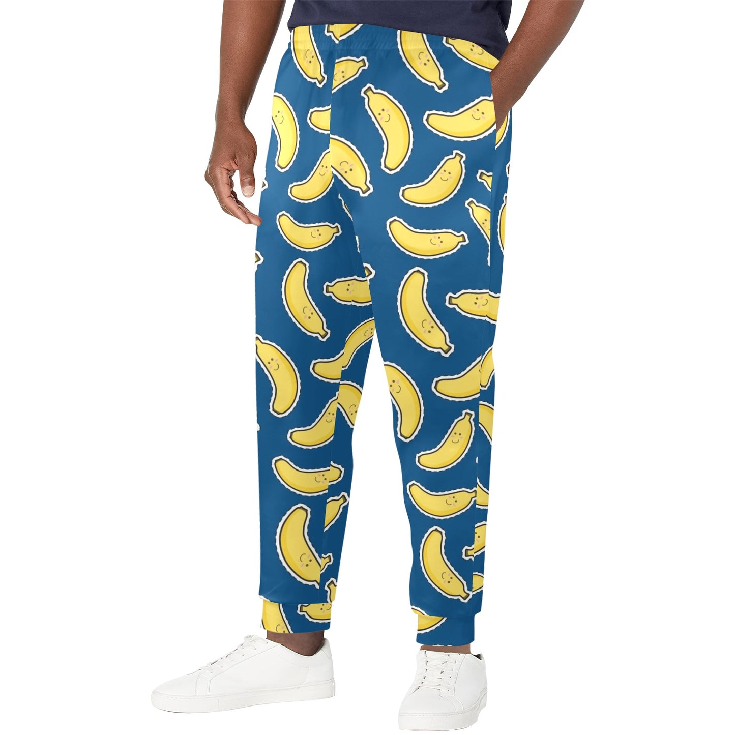 Banana Pattern Print Design BA03 Men's Casual Track Pants