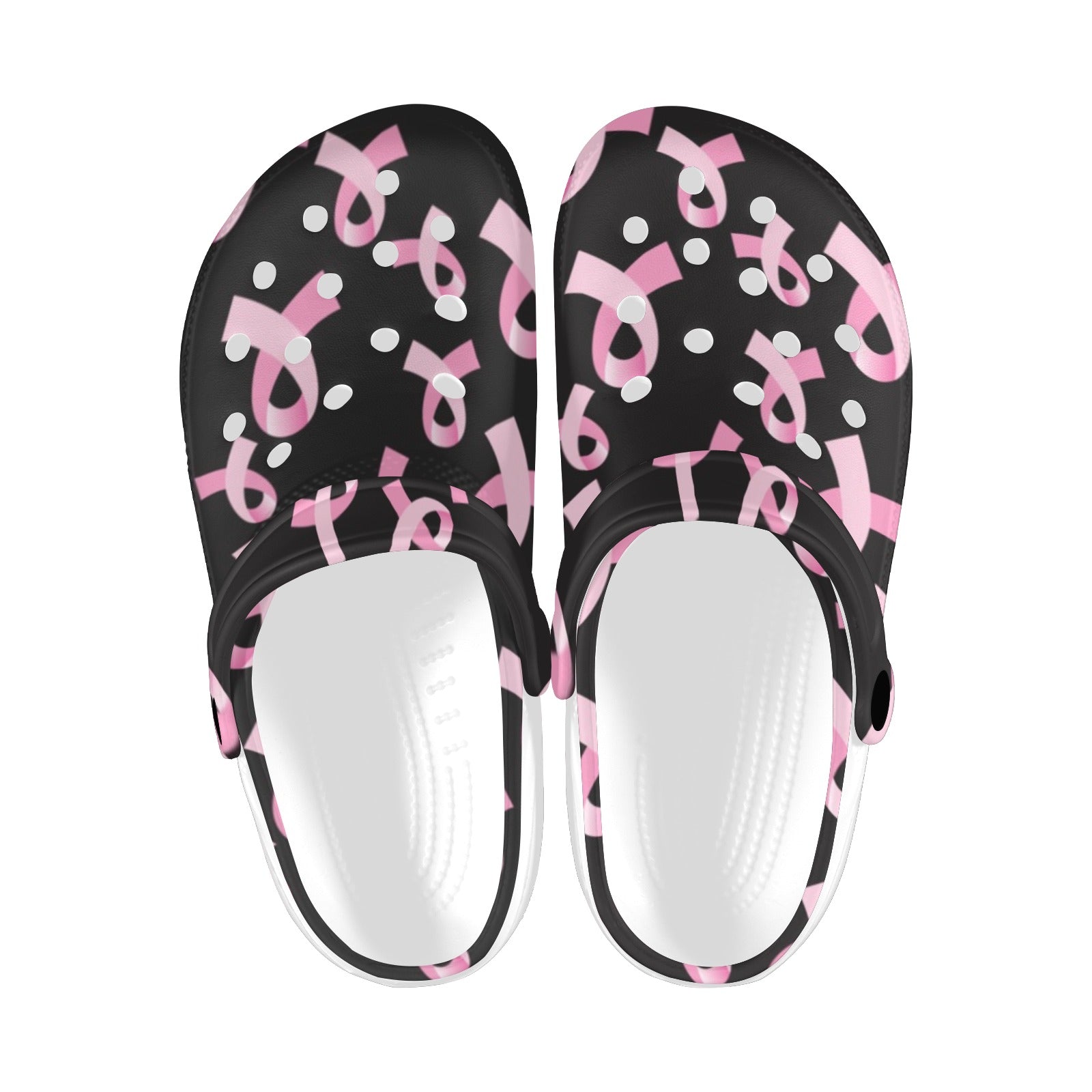 Breast Cancer Awareness Design Unisex Clogs Shoes