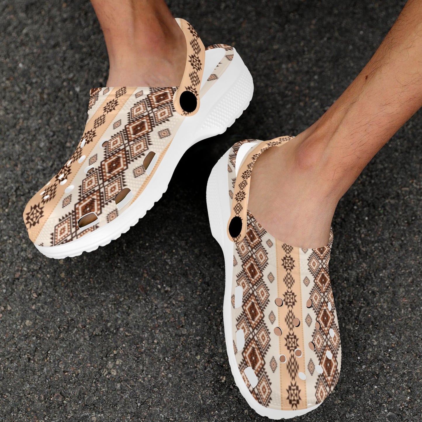 Native Classic Pattern Print Unisex Clogs Shoes