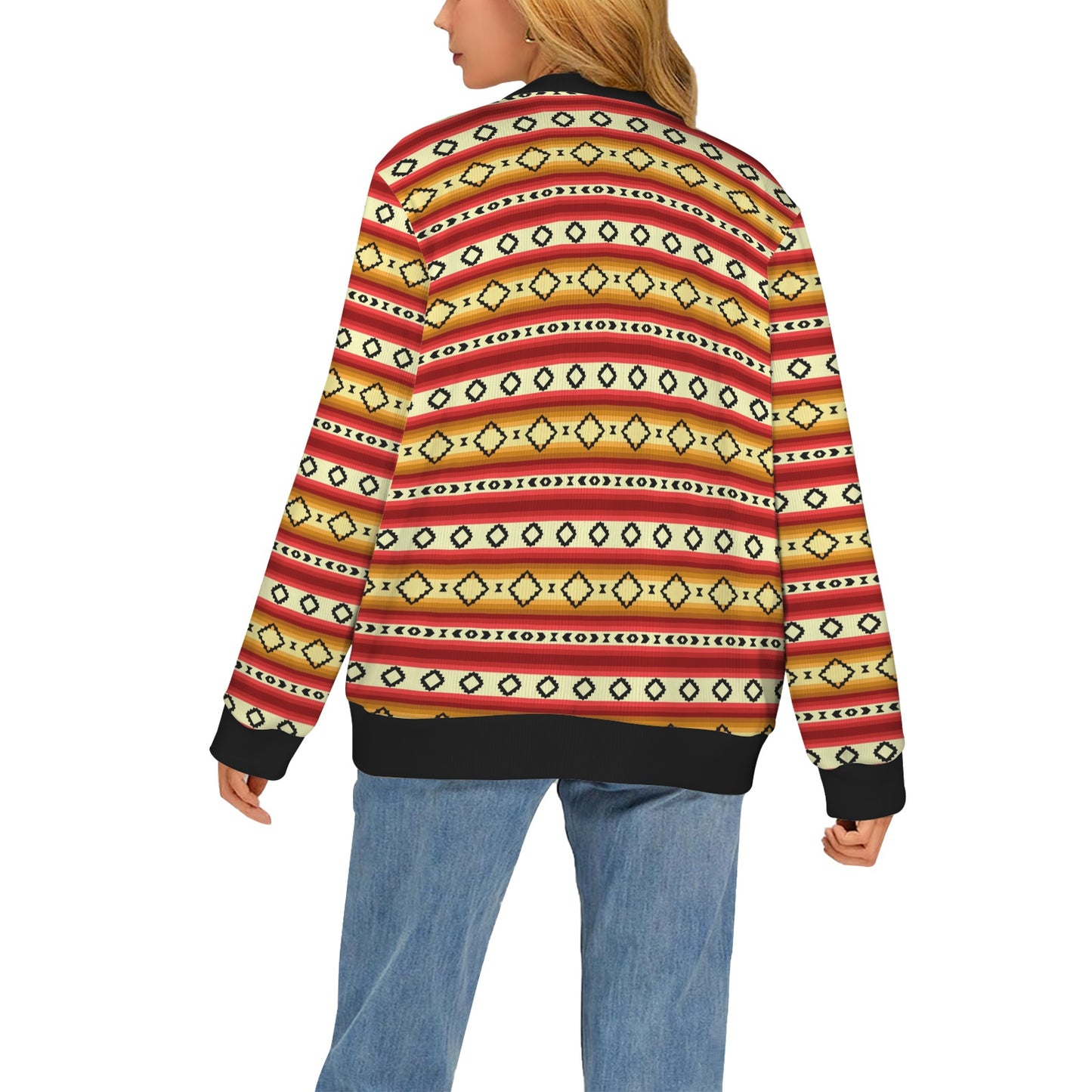 Serape Themed Women's Cardigan