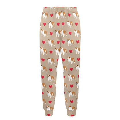 Bulldogs Pattern Print Design 02 Men's Casual Track Pants