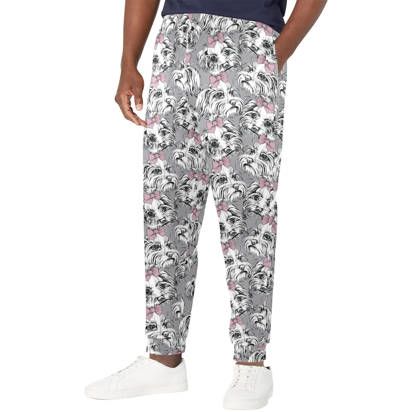 Maltese Pattern Print Design 01 Men's Casual Track Pants