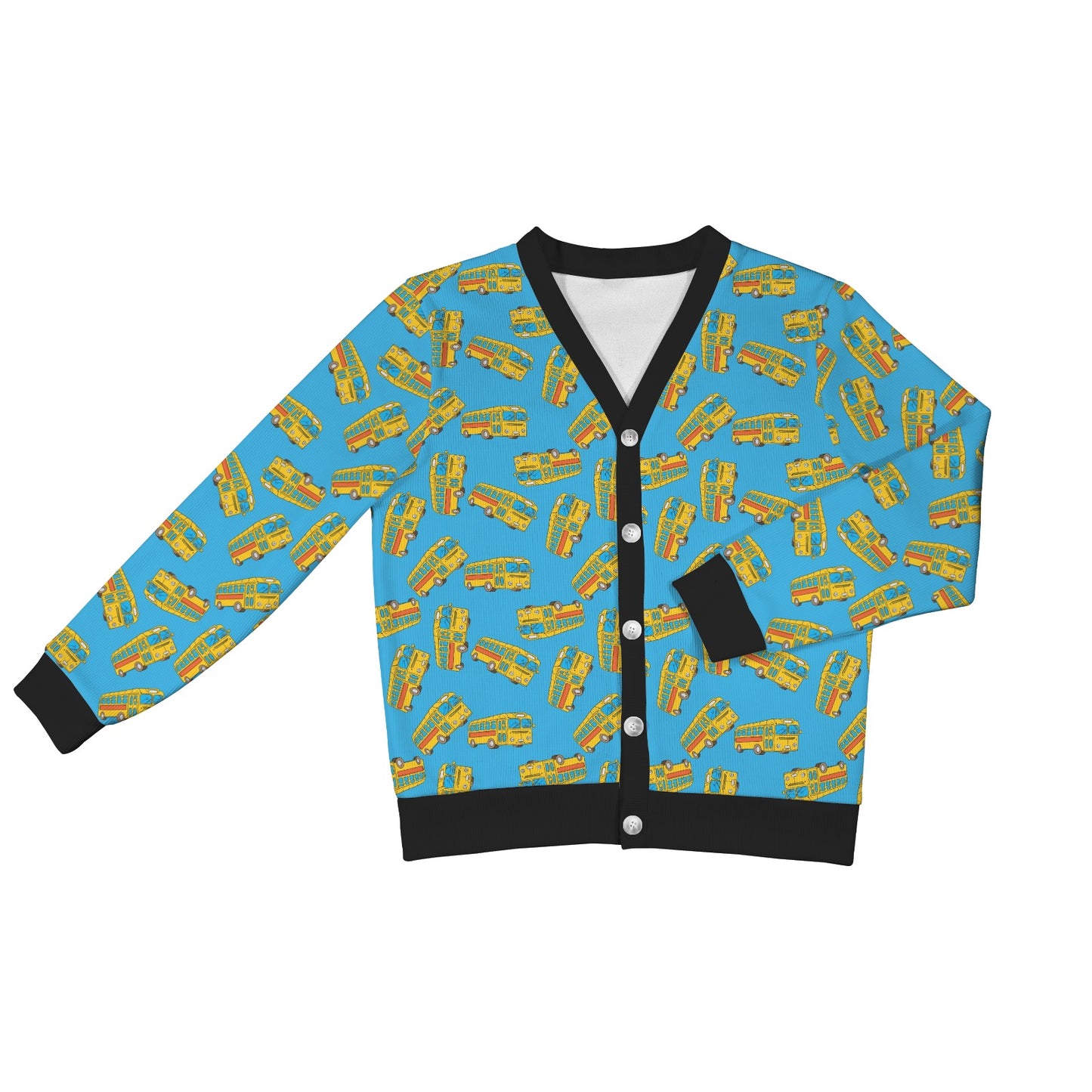 School Bus Print Design LKS302 Women's Cardigan