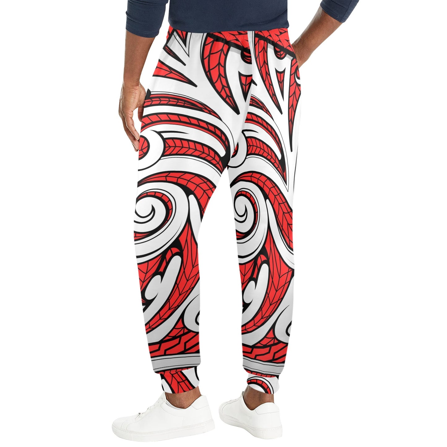 Maori Polynesian Themed Design Print Men's Casual Track Pants