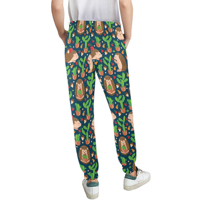 Hedgehog Cactus Pattern Print Design 04 Women's Casual Track Pants