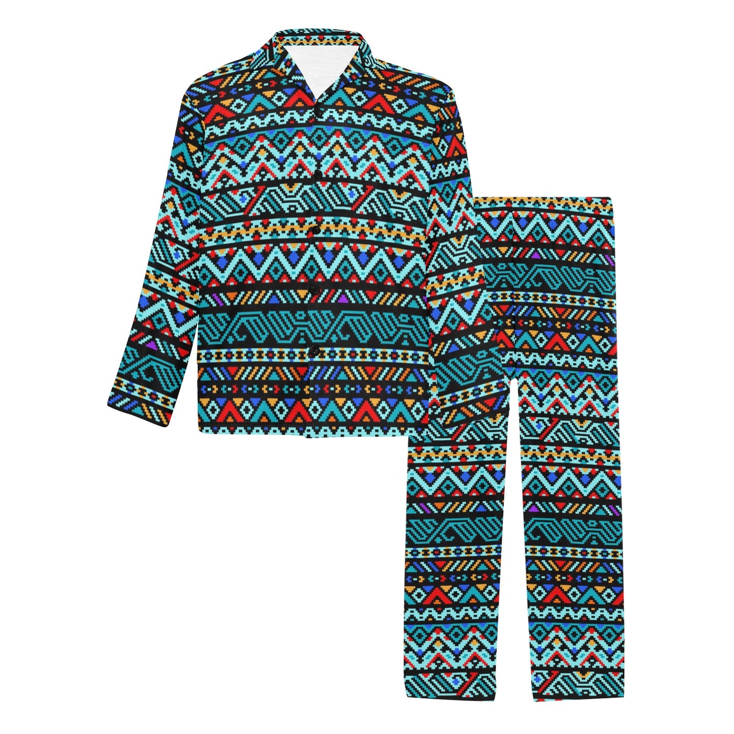 Southwestern Style Men's Long Pajama Set
