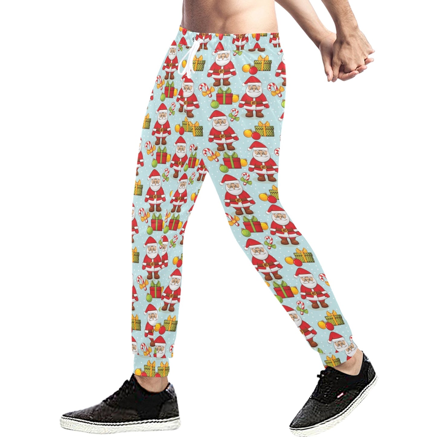 Santa Christmas Themed Print Design LKS303 Men's Sweatpants