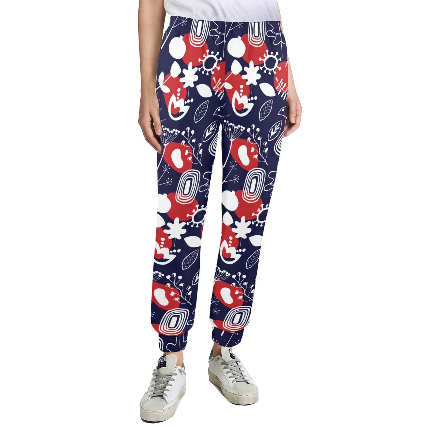Nordic Pattern Print Design A02 Women's Casual Track Pants